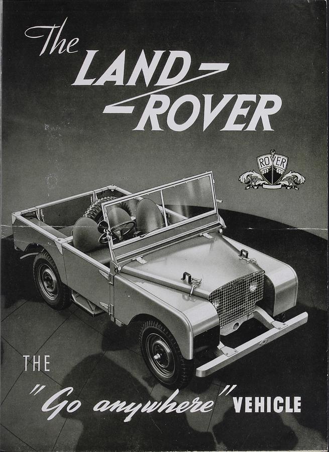 Vintage Land Rover Advertisement Photograph - Vintage Land Rover Advert by Georgia Clare