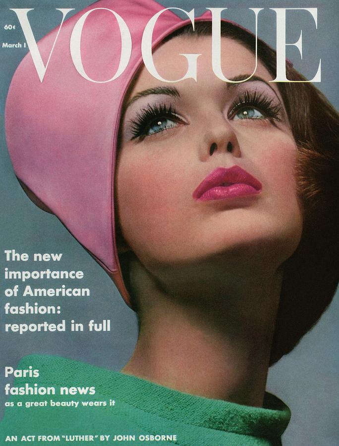 Vintage Vogue Cover Model Photograph - Vogue Cover Of Dorothy Mcgowan by Bert Stern