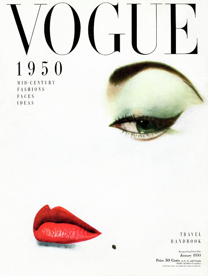 Vogue 1950 Cover Design Photograph - Vogue Cover Of Jean Patchett by Erwin Blumenfeld