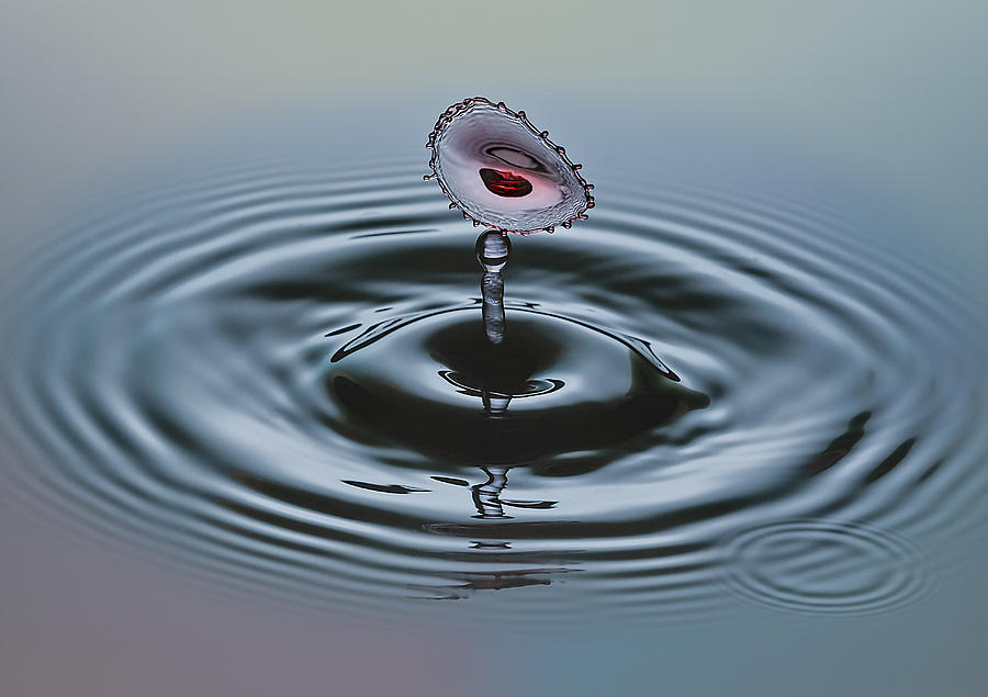 Ripple and Water Drop Harmony Photograph - Wet Lips by Susan Candelario