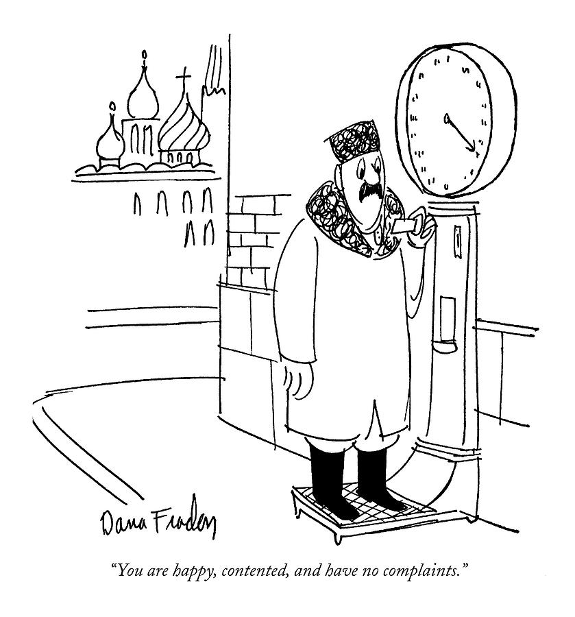 You Are Happy Drawing by Dana Fradon