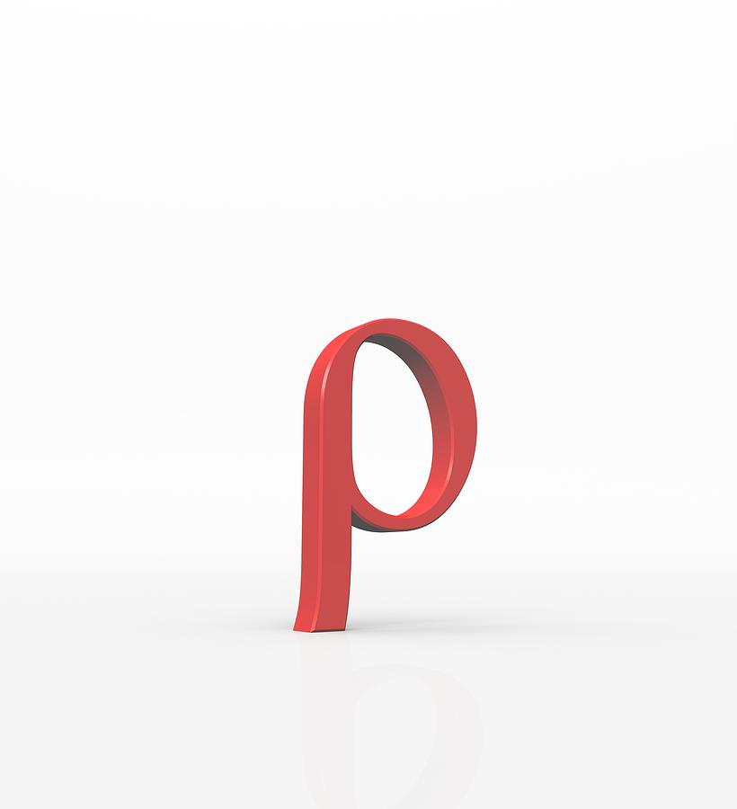 Lowercase Rho Alt Code Greek Letter Rho, Lower Case #1 by David Parker