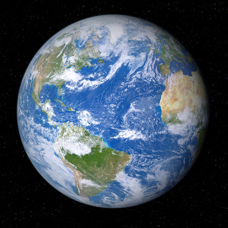 Earth From Space, Artwork #13 by Detlev Van Ravenswaay / Science