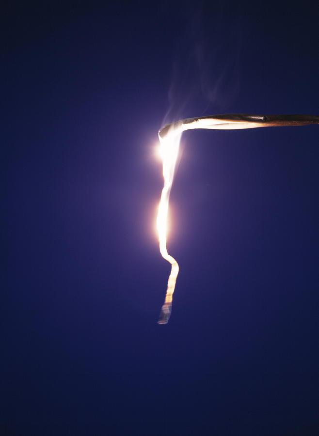 Burning magnesium ribbon