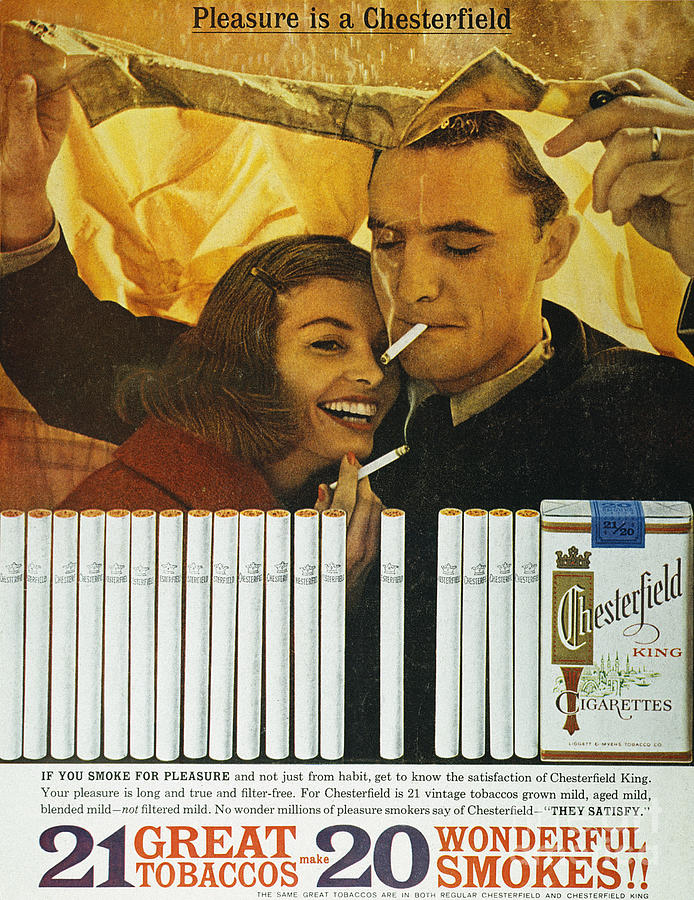 chesterfield cigarettes Chesterfield Cigarette Ad #5 by Granger
