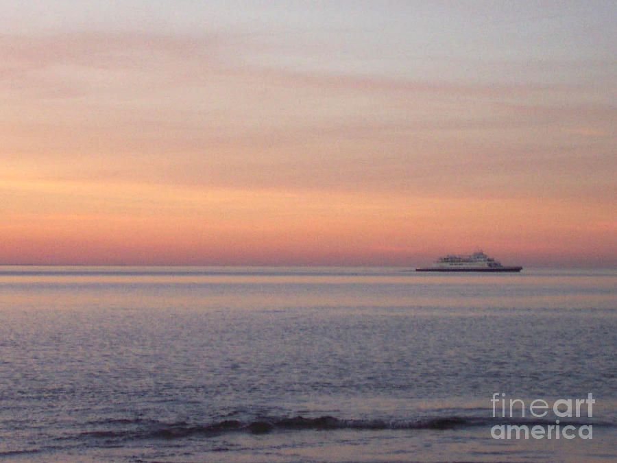 Cape May - Lewes Ferry at Cape Henlopen - Lewes DE Photograph by Roche Fine Art