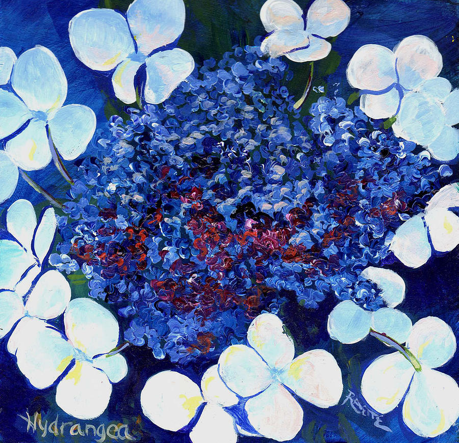 Hydrangea Painting by Raette Meredith