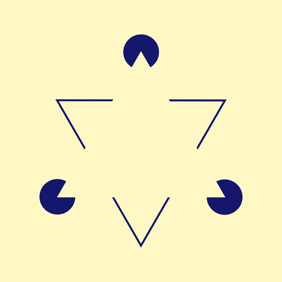 Kanizsa Triangle by Science Photo Library