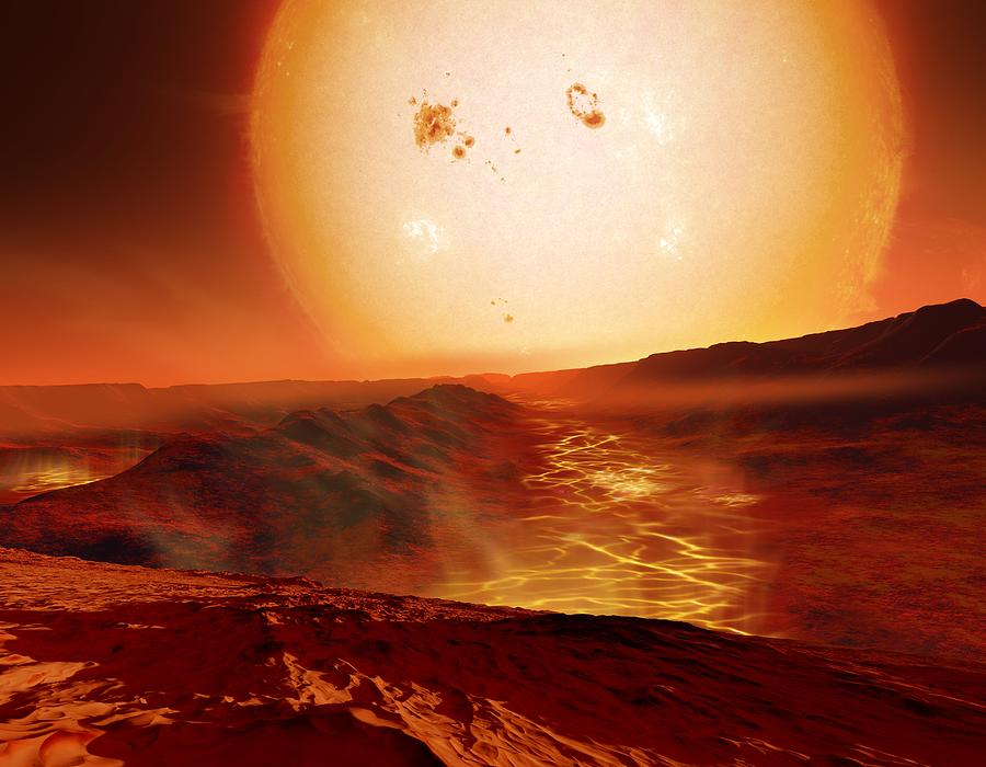 Kepler-10b Exoplanet, Artwork by Detlev Van Ravenswaay / Science Photo ...