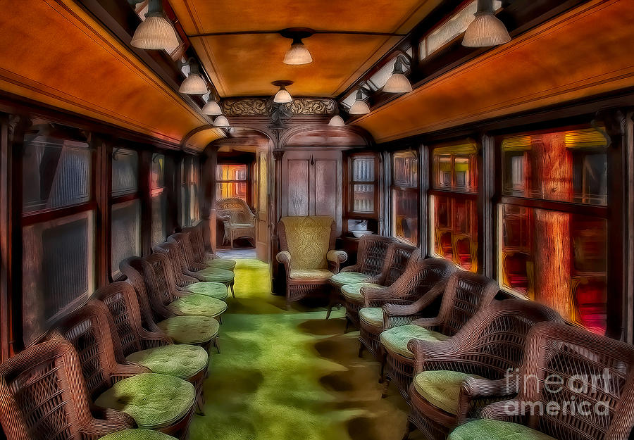 Luxury Vintage Trolley Digital Art by Susan Candelario