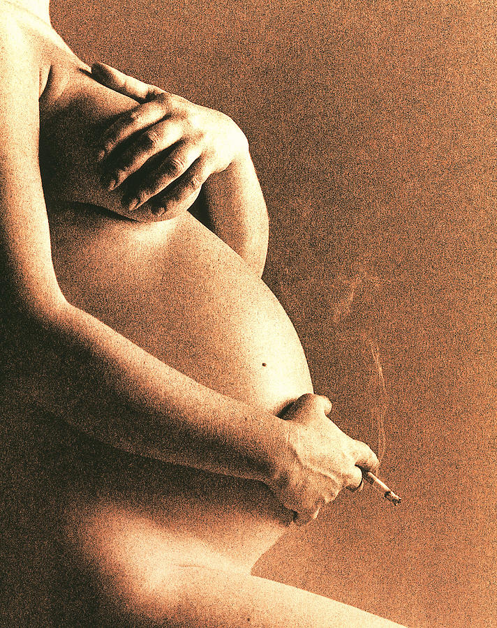 women smoking cigarettes naked Naked Torso Of Pregnant Woman Smoking A Cigarette by Cristina Pedrazzini /  Science Photo Library