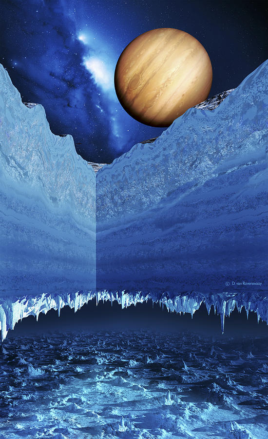 Ocean On Europa by Detlev Van Ravenswaay / Science Photo Library