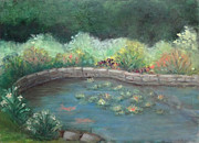 Waterlilies Painting by Carol DENMARK