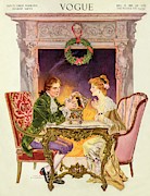 A Vogue Cover Of An 18th Century Couple #1 Photograph by Frank X. Leyendecker