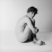 Nude Man Sitting #1 Photograph by Horst P. Horst