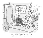 Oh, What The Hell, I'll Add Another Zero Drawing by Peter C. Vey