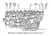 Remind Me To Take These Off When I Go Drawing by Michael Crawford