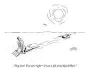 You Were Right It Was A Left Drawing by Julia Suits