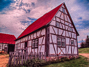 1700s German Farm Painting by Omaste Witkowski