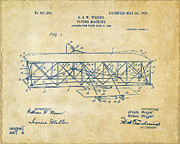 1906 Wright Brothers Flying Machine Patent Vintage Digital Art by Nikki Marie Smith
