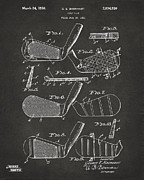 1936 Golf Club Patent Artwork - Gray Digital Art by Nikki Marie Smith