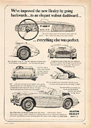 1964 Austin Healey Digital Art by Georgia Clare