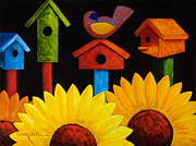 Midnight Garden Painting by Oscar Ortiz