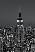 Top of the Rock BW Photograph by Susan Candelario