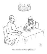 Your Moon Is In The House Of Pancakes Drawing by Paul Noth