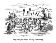 They Were Good People Drawing by Lee Lorenz