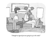 I Thought We Agreed You Were Going To Cry Drawing by Peter C. Vey