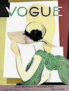 A Vintage Vogue Magazine Cover Of A Woman #6 Art Print by Pierre