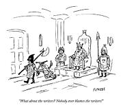 A Court Jester Says To The King Drawing by David Sipress