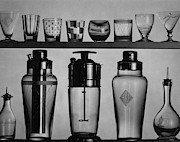 A Row Of Glasses On A Shelf Photograph by The 3