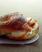 A Sesame Bagel Photograph by Romulo Yanes