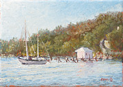 Afternoon On The Bay - Marsh Harbour Painting by Ritchie Eyma
