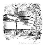 Are They Allowed To Do That On Fifth Avenue? Drawing by Alan Dunn