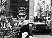 Audrey Hepburn Breakfast at Tiffany's Digital Art by Georgia Clare
