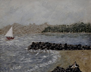 August in Maine Painting by Carol DENMARK