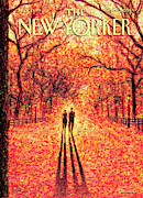 Autumn In Central Park Painting by Eric Drooker