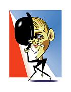 Bob Fosse Drawing by Tom Bachtell