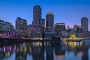 Boston Skyline Seaport District Photograph by Susan Candelario