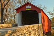 Bucks County Van Sant Covered Bridge Photograph by Adam Jewell