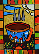 Cafe Criollo Painting by Oscar Ortiz