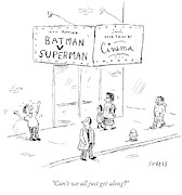 Can't We All Just Get Drawing by David Sipress