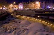Cocheco River Falls Dover NH Photograph by Jeff Sinon