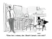 Come Here A Minute Drawing by Frank Modell