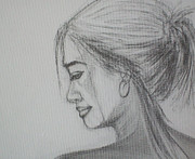Contemplation Drawing by Jane See