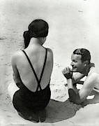Couple On A Beach Photograph by George Hoyningen-Huene