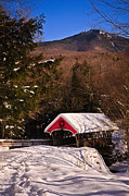 Covered Bridge Over The Pemigewasset Flume Gorge Photograph by Jeff Sinon